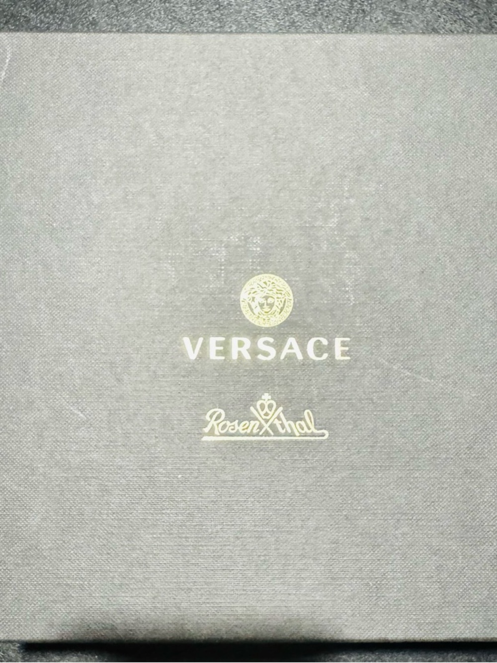 Versace x Rosenthal collab Crystal Medusa Tray